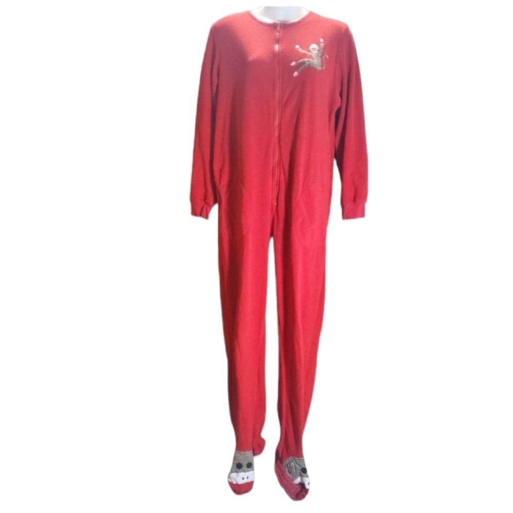 NICK & NORA sock monkey pajamas S